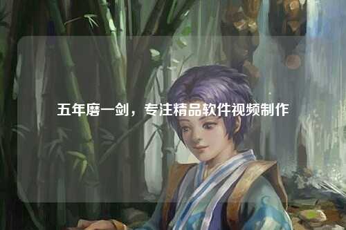 五年磨一剑，专注精品软件视频制作