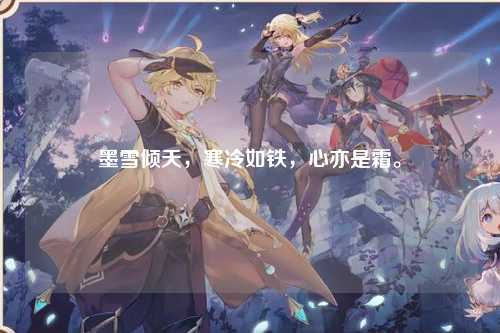 墨雪倾天，寒冷如铁，心亦是霜。